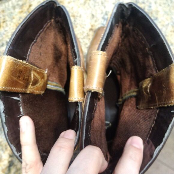 Oak Tree Farms 628 Women's Size 9.5 Brown Leather Cowboy Western Tassel Boots - Picture 11 of 12